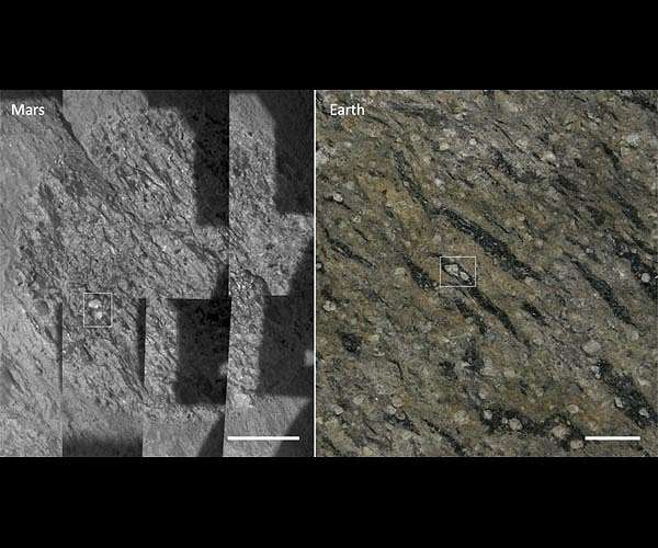 Enigmatic rocks on Mars show evidence of a violent origin