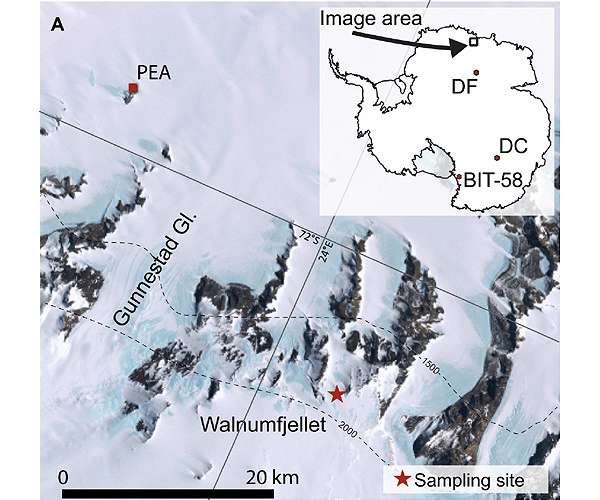 New study discovers ancient meteoritic impact over Antarctica 430,000 years ago