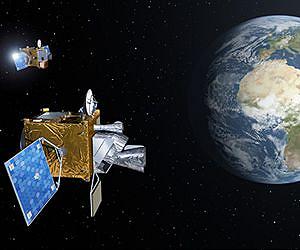 Gravity and the robot satellite attitude problem