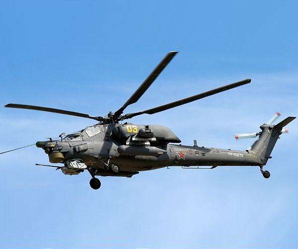 Mi-28 military helicopter crashes in Russia, crew dead