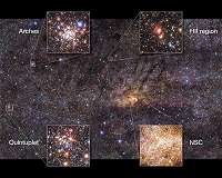 Star formation in Milky Way's center came in bursts