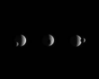 Mimas Makes A Quick Passage