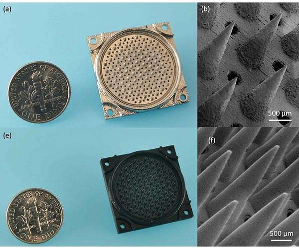 Nanosatellite thruster emits pure ions
