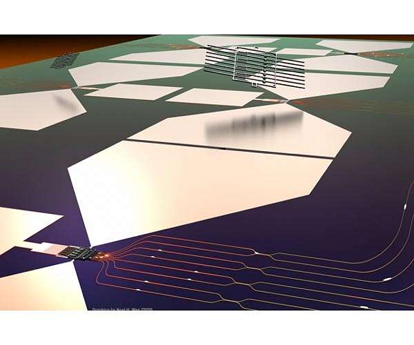 Data transfer system connects silicon chips with a hair's-width cable