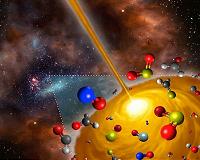 ALMA catches stellar cocoon with curious chemistry