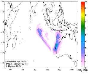 Satellites Tracking Mt Merapi Volcanic Ash Clouds