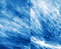 NASA balloon mission captures electric blue clouds