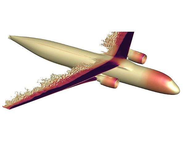 A future aircraft design, supercomputed