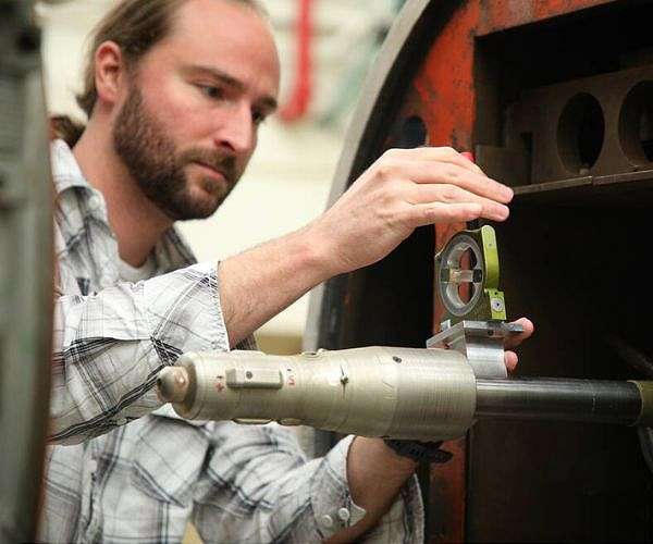 Historic NASA wind tunnel testing Mars Ascent Vehicle
