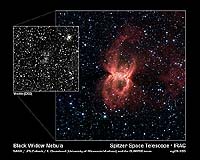 Black Widow Nebula Hiding In The Dust