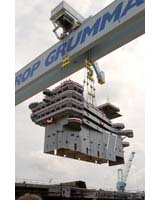 Northrop Grumman Tops Off America's Newest Aircraft Carrier