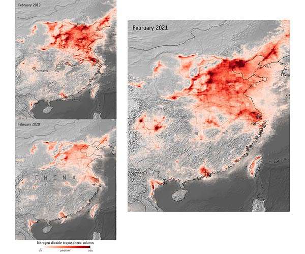 Air pollution returning to pre-COVID levels