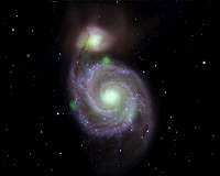 In Colliding Galaxies, a Pipsqueak Shines Bright