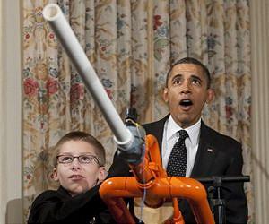 Obama wins by a landslide in US kid's poll