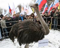 Pro-Kremlin groups stage macabre animal circus