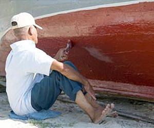 More effective and less risky when you paint the hull of your boat