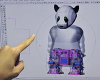 Taiwan lab develops panda robot