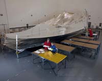 Northrop Grumman Conducts Tests on Webb Telescope Sunshield Model To Verify Design