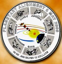 Planetary Alignment Commemorated In Silver Coin