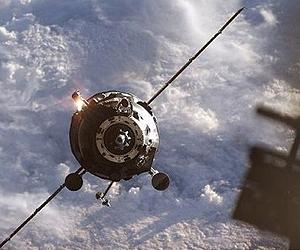 Russian spacecraft with advanced navigation system docks with ISS