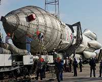 Proton Rocket Transported to Russian Spaceport Ahead of Satellite Launch