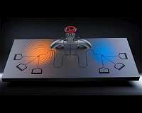 Qubits as valves: Controlling quantum heat engines