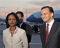 Rice arrives in Warsaw to sign US-Polish missile deal