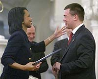 Rice Goes Into Damage Control