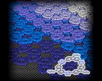 A molecule that self-assembles into flower-shaped crystalline patterns