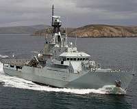 British Royal Navy accepts first River Class offshore patrol vessel from BAE