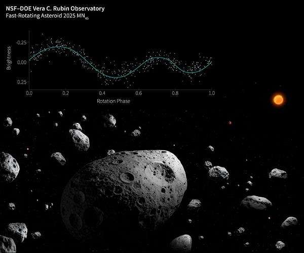 NSF-DOE Vera C. Rubin Observatory spots record-breaking asteroid in pre-survey observations