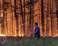 Forest fire rages near Chernobyl nuclear site
