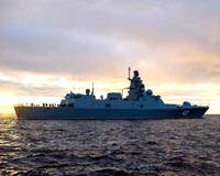 Russia's frigate Admiral Gorshkov proceeds with sea trials