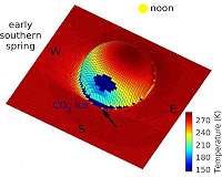 Salt water may periodically form on the surface of Mars