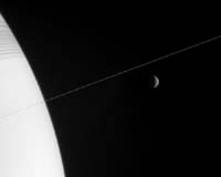 Rhea And Razor-Thin Rings