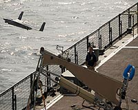 Royal Navy using UAV from a destroyer in Gulf