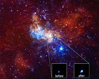 Chandra Detects Record-Breaking Outburst From Milky Way's Black Hole