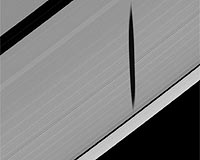 Dancing Moon Shadows On Saturn's Rings