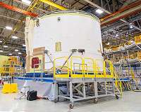 SLS engine section approaches finish line for first flight