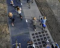 Dutch unveil world's first solar-powered bicycle path