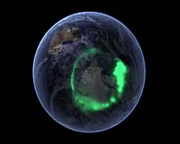 Spacecraft Pick Up Earthly Aurora