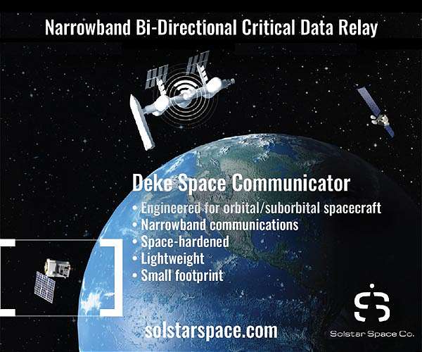 Solstar Space awarded Space Force contract for Deke Space Communicator