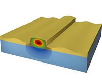 Making a sound loud enough to bend light on a computer chip