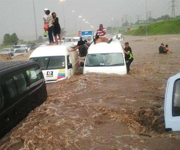 More rain in South Africa's flood-ravaged southeastern region