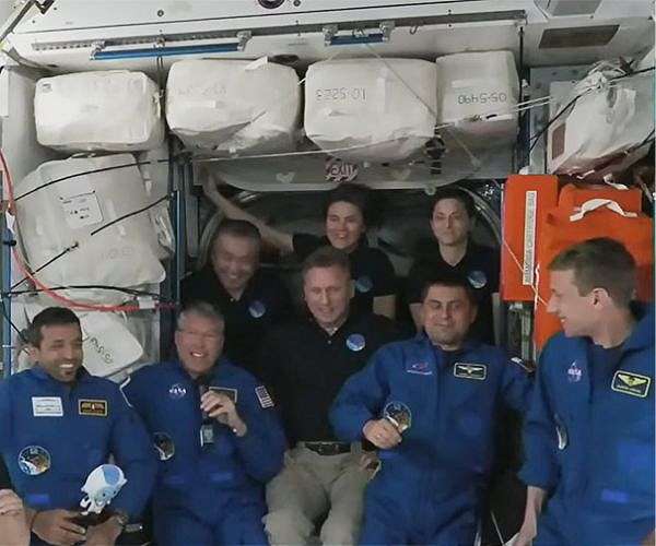 SpaceX Dragon crew enter International Space Station