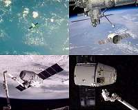 SpaceX Dragon arrives at ISS with material samples and new testing facility