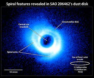 A Star with Spiral Arms