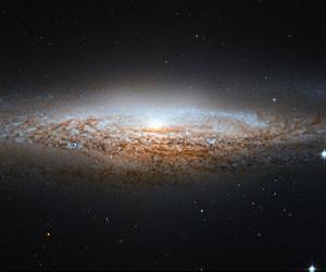 Hubble Spies a Spiral Galaxy Edge-on