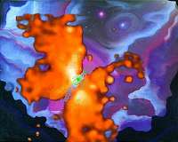 Astronomers see mysterious nitrogen area in a butterfly-shaped star formation disk