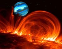 A Giant Planet Embedded In The Magnetosphere Of Its Star